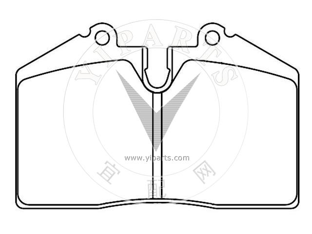 Brake pad for PORSCHE 968